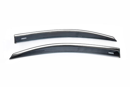 Window Deflectors with Chrome Trim (2 pcs, Niken) for Volkswagen Caddy 2015-2020 - image 5