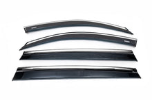 Window deflectors with chrome trim (4 pcs, Niken) for Skoda Kodiaq 2016-2023 - image 2