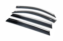 Window deflectors with chrome trim (4 pcs, Niken) for Skoda Kodiaq 2016-2023 - image 1