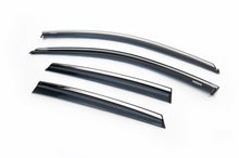 Window Deflectors with Chrome Trim HB (4 pcs, Niken) for Volkswagen Polo 2017- - image 1