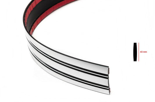 Chrome molding per meter sal93 (1 meter, 43 mm) - Reelken Auto