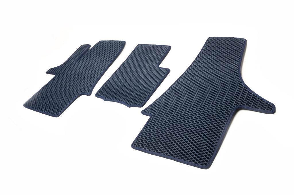 EVA floor mats (blue, front, for 1 + 1) for Volkswagen T5 Transporter 2003-2010 - Reelken Auto