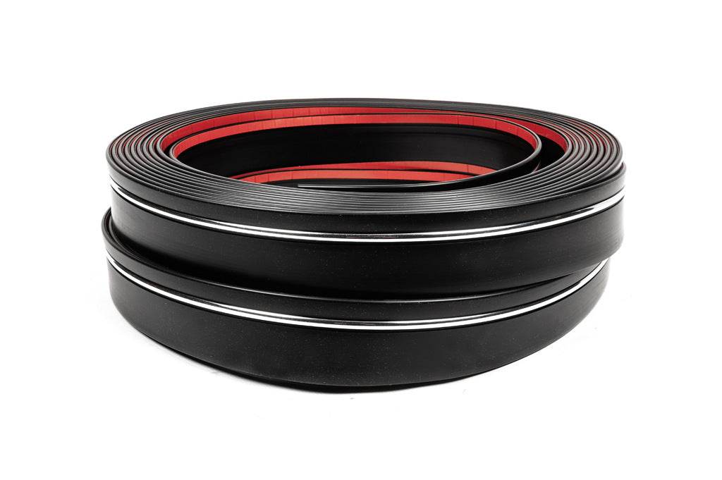 Black molding with chrome strip per meter sal65 (1 meter, 59 mm) - Reelken Auto