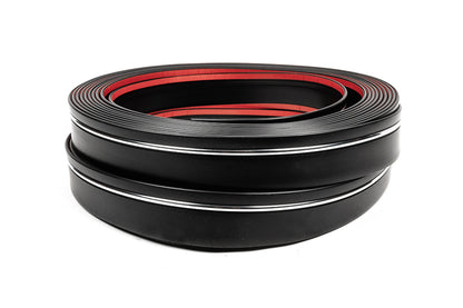 Black door molding with chrome strip by the meter sal65 (1 meter, 59 mm) - image 3