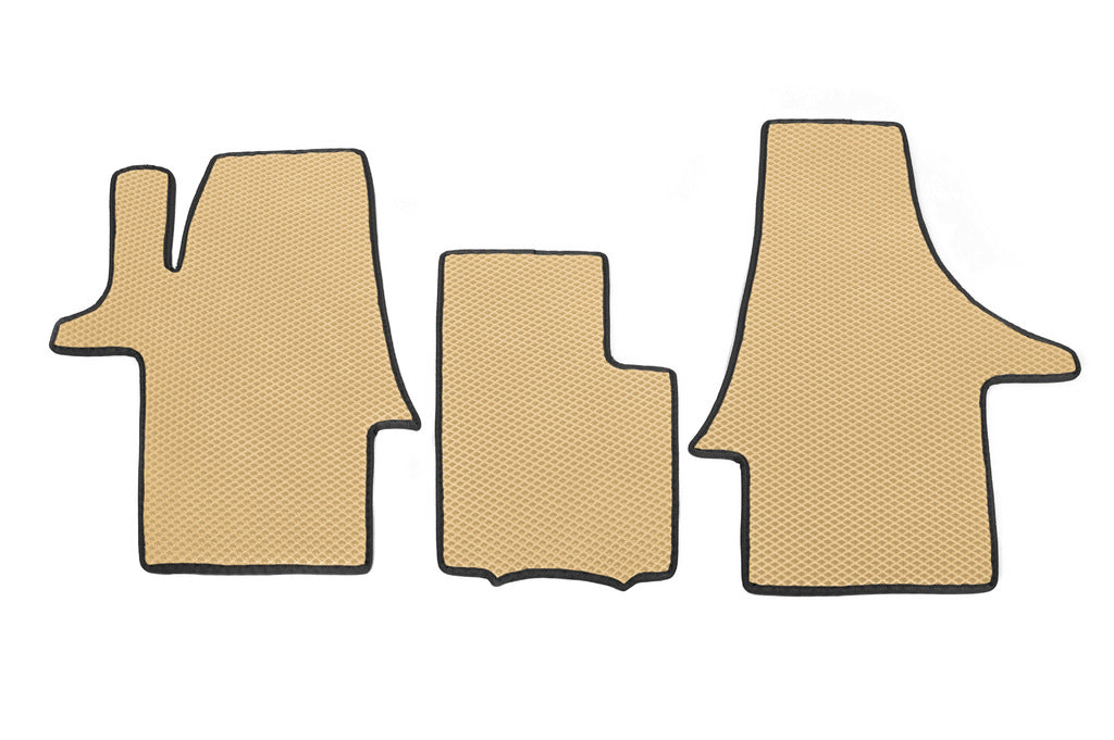 EVA Floor Mats (beige, front, for 1+1) for Volkswagen T5 Caravelle 2004-2010 - image 1
