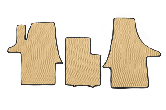 EVA Floor Mats (beige, front, for 1+1) for Volkswagen T5 Multivan 2003–2010 - image 1