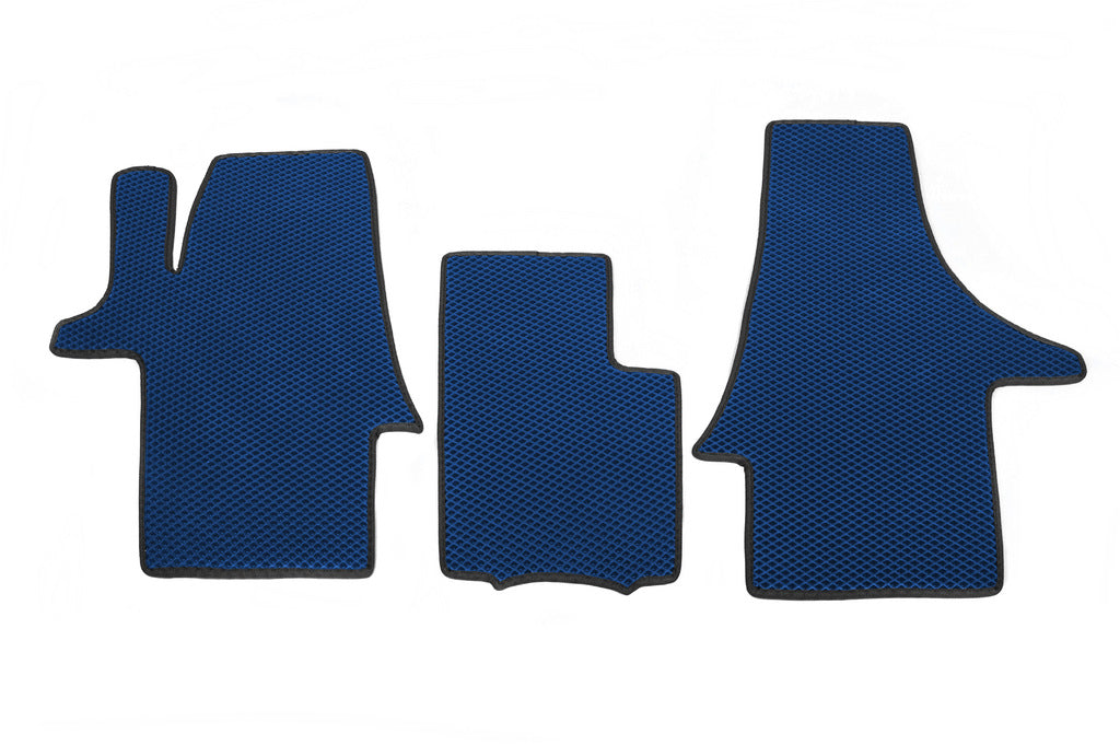 EVA Floor Mats (blue, front, for 1+1) for Volkswagen T5 Transporter 2003-2010 - image 1