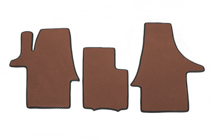 EVA Floor Mats (brick, front, for 1+1) for Volkswagen T6 2015-2024 - image 1