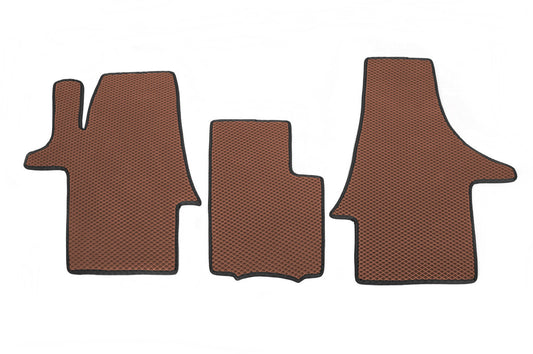 EVA Floor Mats (brick, front, for 1+1) for Volkswagen T6 2015-2024 - image 1