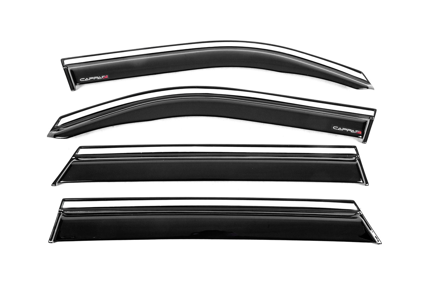 Window wind deflectors with chrome trim EuroCap (set of 4) for Renault Duster 2024- - image 2