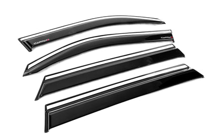 Window wind deflectors with chrome trim EuroCap (set of 4) for Dacia Duster 2024- - image 4