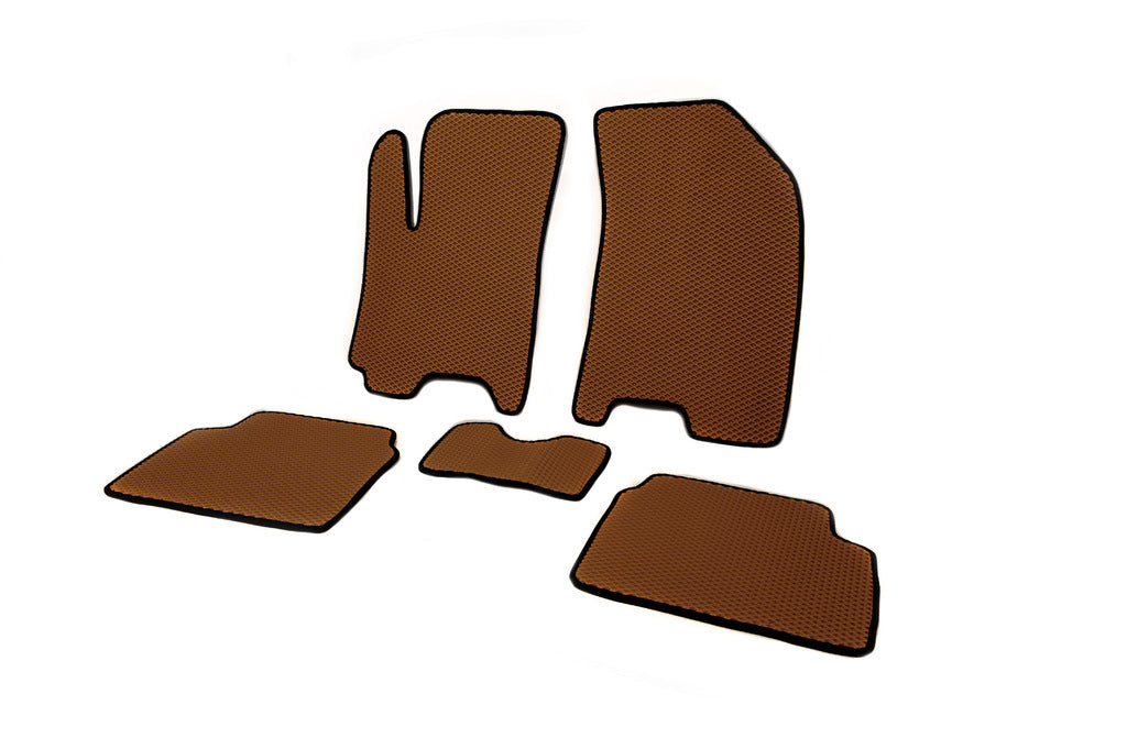 EVA Floor Mats (Brown) for Chevrolet Aveo T250 2005-2011 - image 2