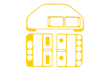 Dashboard Trim Covers (yellow) for Peugeot 106 1991-2003 - image 1