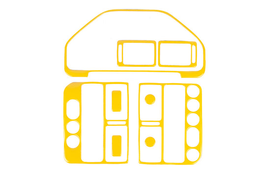 Dashboard Trim Covers (yellow) for Peugeot 106 1991-2003 - image 1