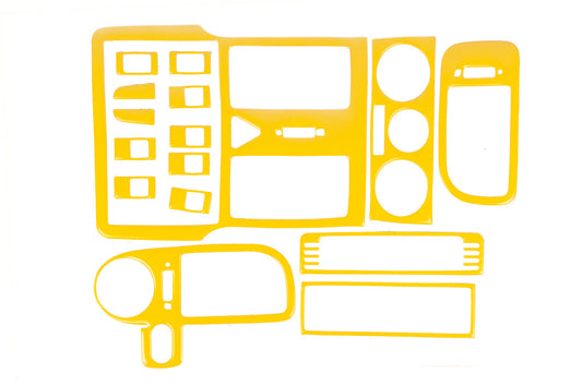 Dashboard Trim 1999-2001 (yellow) for Volkswagen Polo 1994-2001 - image 1