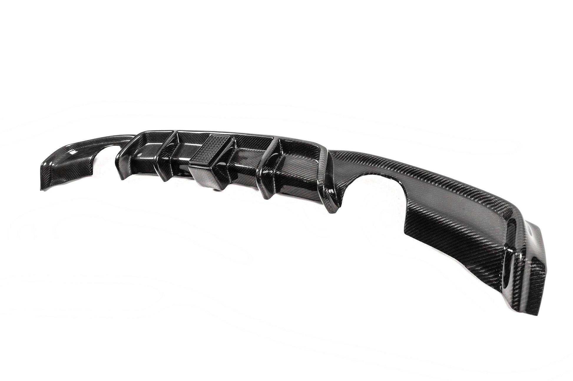 Rear Bumper Diffuser With brake light Carbon Fiber V10 (for M-Sport) for BMW 3 series F-30/31/34 2012-2019 - image 10