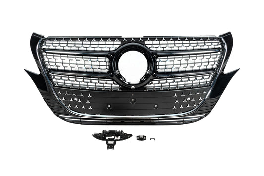 Front Grille AMG-Line (2024+) for Mercedes Vito/V-class W447 2014- - image 2