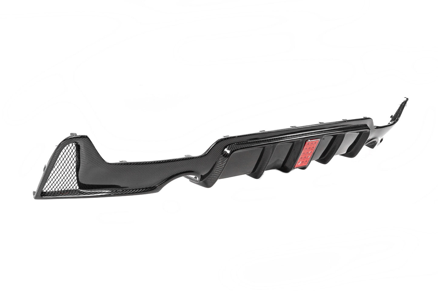 Rear Bumper Diffuser LED Light Carbon Fiber V8 (M-Sport) for BMW 4 series F-32 2012-2020 - image 9