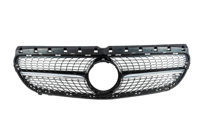 Front Grille Diamond Black (2015-2018) for Mercedes B-class W246 2011-2018 - image 2