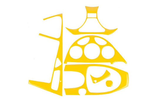 Panel overlays (yellow) for Ford Focus I 1998-2005 - Reelken Auto