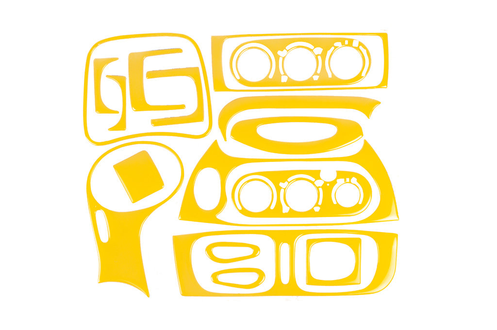 Dashboard Trim Covers 1999-2003 (yellow) for Renault Megane I 1996-2004 - image 1