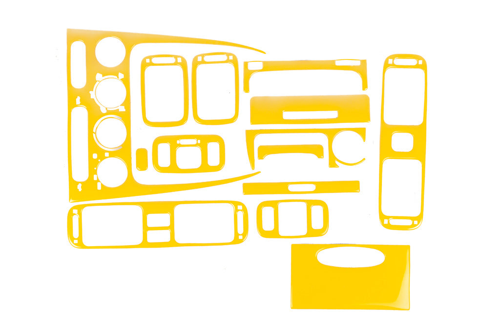 Dashboard Trim Covers 2000-2002 (Yellow) for Toyota Corolla 1998-2002 - image 1