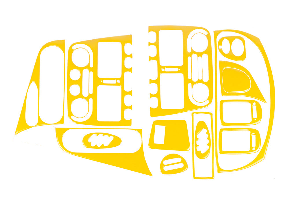 Dashboard Trim Covers (yellow) for Fiat Siena 1996-2016 - image 1