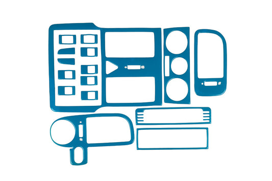 Dashboard Trim Covers 1999-2001 (blue color) for Volkswagen Polo 1994-2001 - image 1