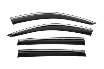 Window Deflectors with Chrome Trim Niken Luxury (4 pcs) for Jeep Cherokee KL 2013- - image 1