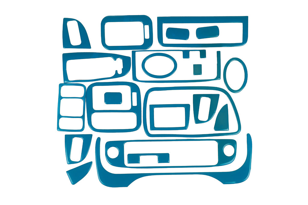 Dashboard Trim Cover (blue) for Honda Civic 1995-2001 - image 1