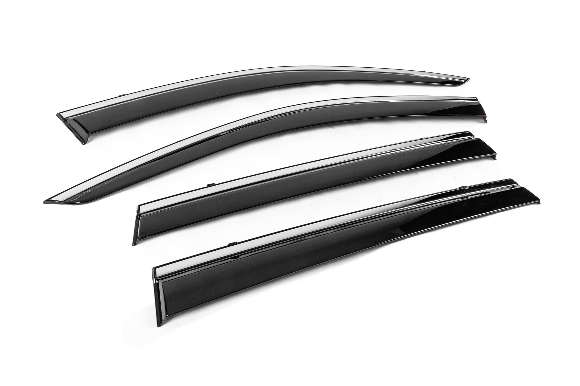 Window Deflectors with Chrome Trim Niken Luxury (4 pcs) for Jeep Cherokee KL 2013- - image 3