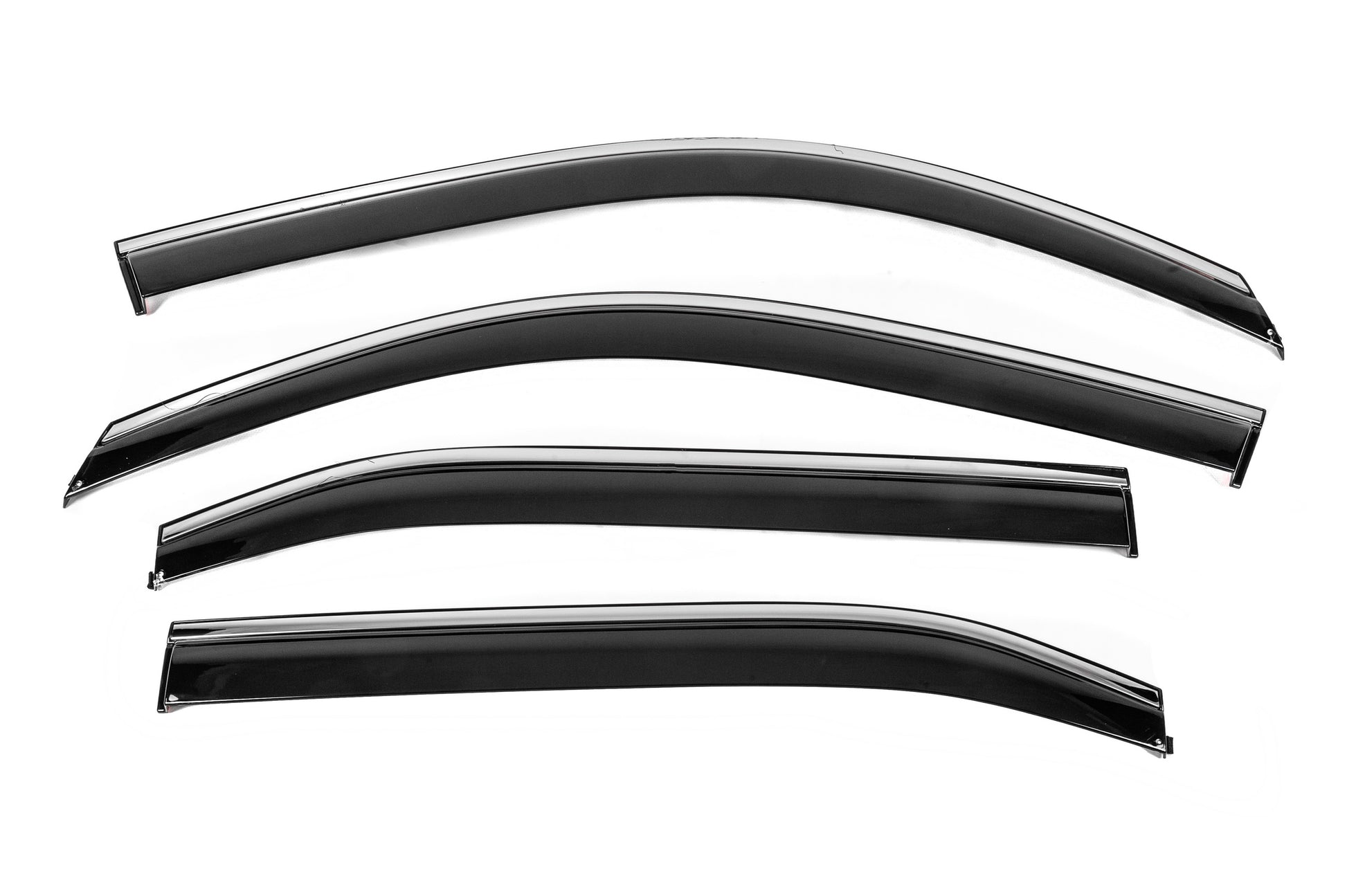 Window Deflectors with Chrome Trim Niken Luxury (EU/Asia, 4 pcs) for Honda eNP1 2022- - image 1