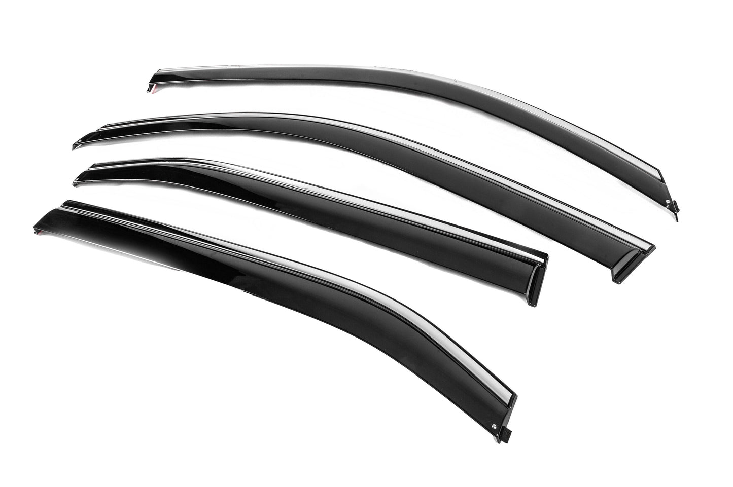 Window Deflectors with Chrome Trim Niken Luxury (EU/Asia, 4 pcs) for Honda eNP1 2022- - image 2