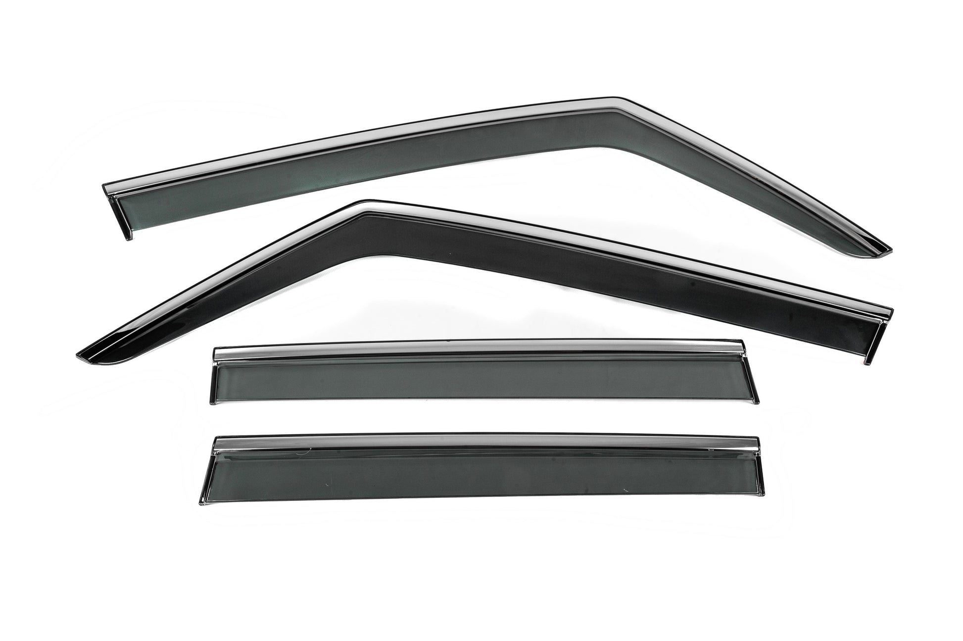 Window Deflectors with Chrome Trim Niken Luxury (4 pcs) for Jeep Renegade 2014- - image 1