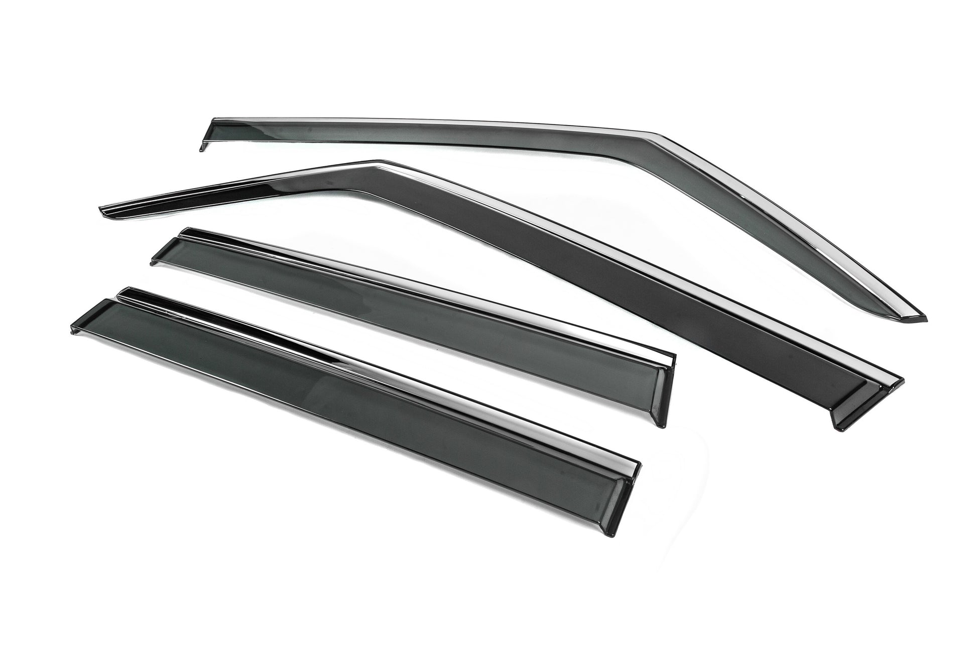 Window Deflectors with Chrome Trim Niken Luxury (4 pcs) for Jeep Renegade 2014- - image 2