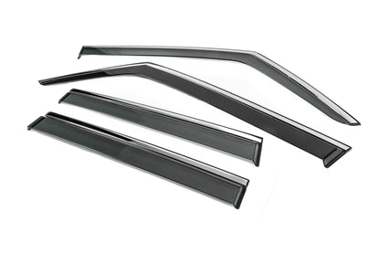 Window Deflectors with Chrome Trim Niken Luxury (4 pcs) for Jeep Renegade 2014- - image 2