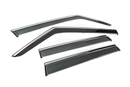 Window Deflectors with Chrome Trim Niken Luxury (4 pcs) for Jeep Renegade 2014- - image 3