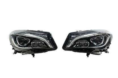 Front headlights with LED (2 pcs) for Mercedes CLA C117 2013-2019 - image 2