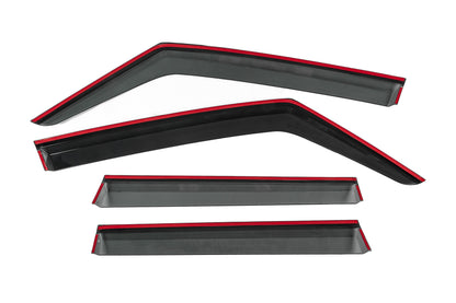 Window Deflectors with Chrome Trim Niken Luxury (4 pcs) for Jeep Renegade 2014- - image 4