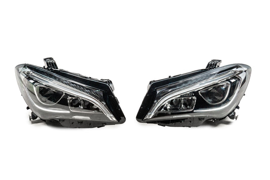 Front headlights with LED (2 pcs) for Mercedes CLA C117 2013-2019 - image 1