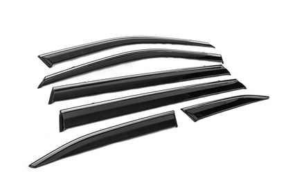 Window Deflectors with Chrome Trim Niken Luxury (6 pcs) for Toyota Highlander 2019- - image 3