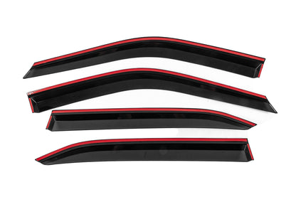 Window Deflectors with Chrome Trim Niken Luxury (4 pcs) for Mitsubishi Eclipse Cross 2017- - image 4