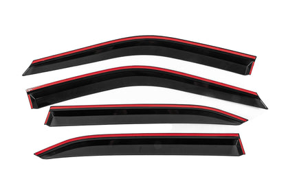 Window Deflectors with Chrome Trim Niken Luxury (4 pcs) for Mitsubishi Eclipse Cross 2017- - image 4