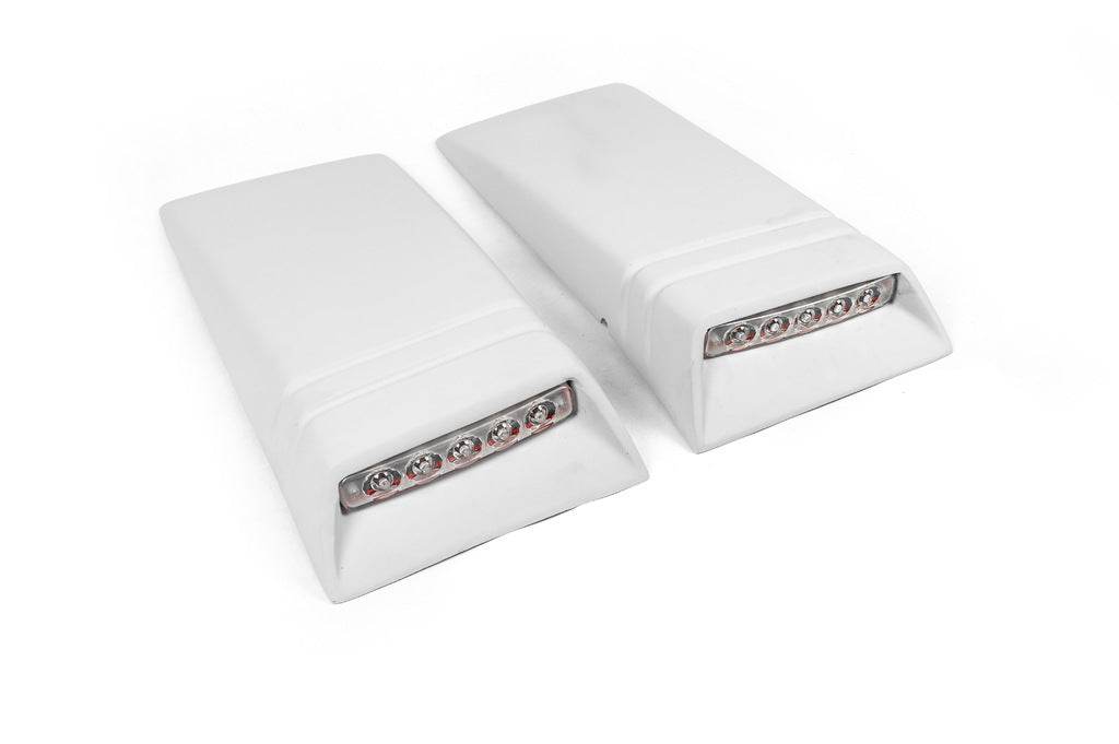Roof inserts with LED (2 pcs, paintable) for Volkswagen Amarok 2010-2022 - Reelken Auto