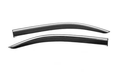Window Deflectors with Chrome Trim (2 pcs, Niken) for Peugeot Partner/Rifter 2019- - image 3
