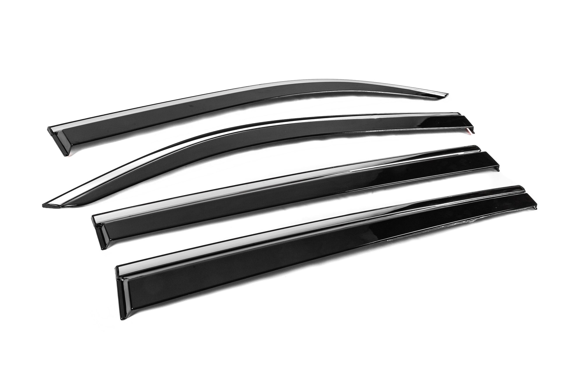 Window Deflectors with Chrome Trim Niken Luxury (4 pcs) for Peugeot Partner/Rifter 2019- - image 3
