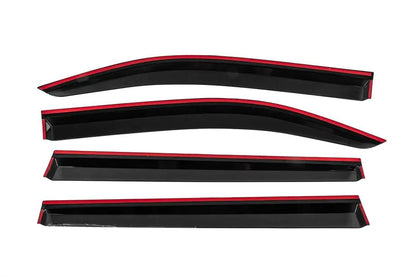 Window Deflectors with Chrome Trim Niken Luxury (4 pcs) for Fiat Doblo III 2023- - image 4