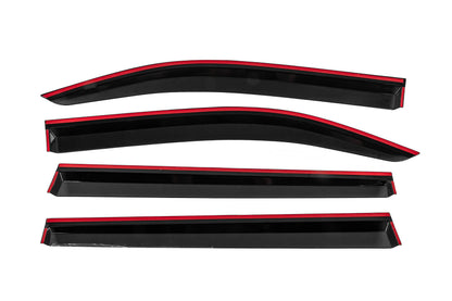Window Deflectors with Chrome Trim Niken Luxury (4 pcs) for Peugeot Partner/Rifter 2019- - image 4