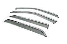 Window Deflectors with Chrome Trim Niken Luxury (4 pcs) for Ford Explorer 2011-2019 - image 2