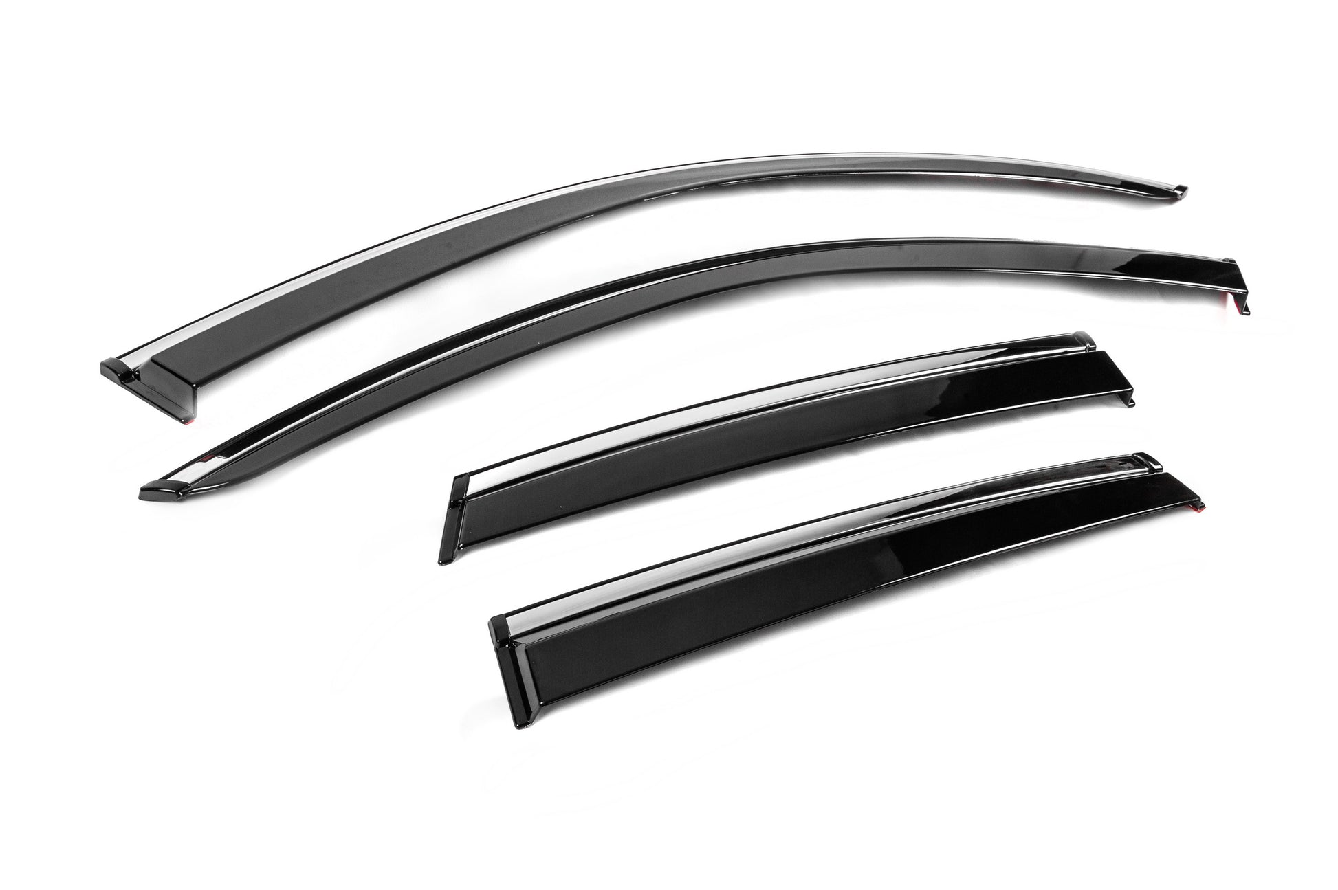 Window Deflectors with Chrome Trim Niken Luxury (4 pcs) for Audi Q3 2019- - image 3